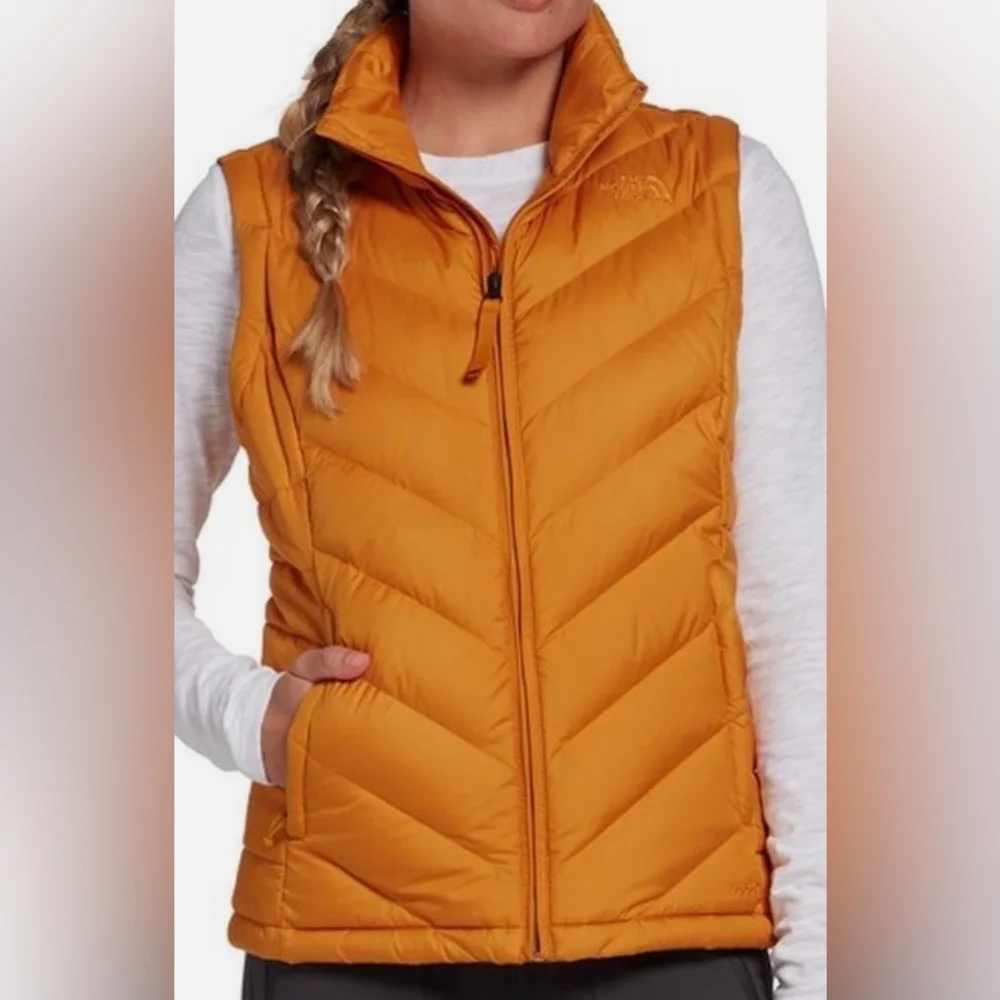 The North Face Women's Vibrant Orange Puffer‎ Vest Women’s Small